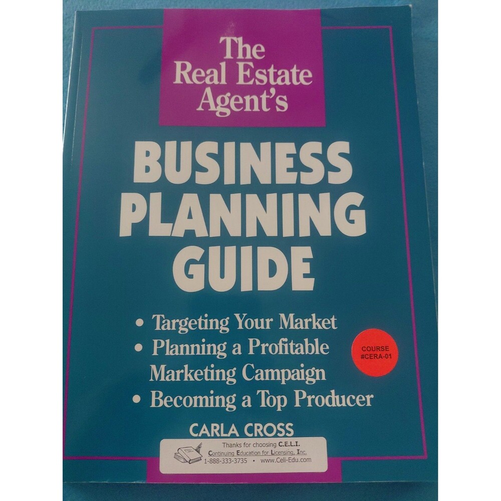 Real Estate Agent's Business Planning Guide - Paperback - VERY GOOD